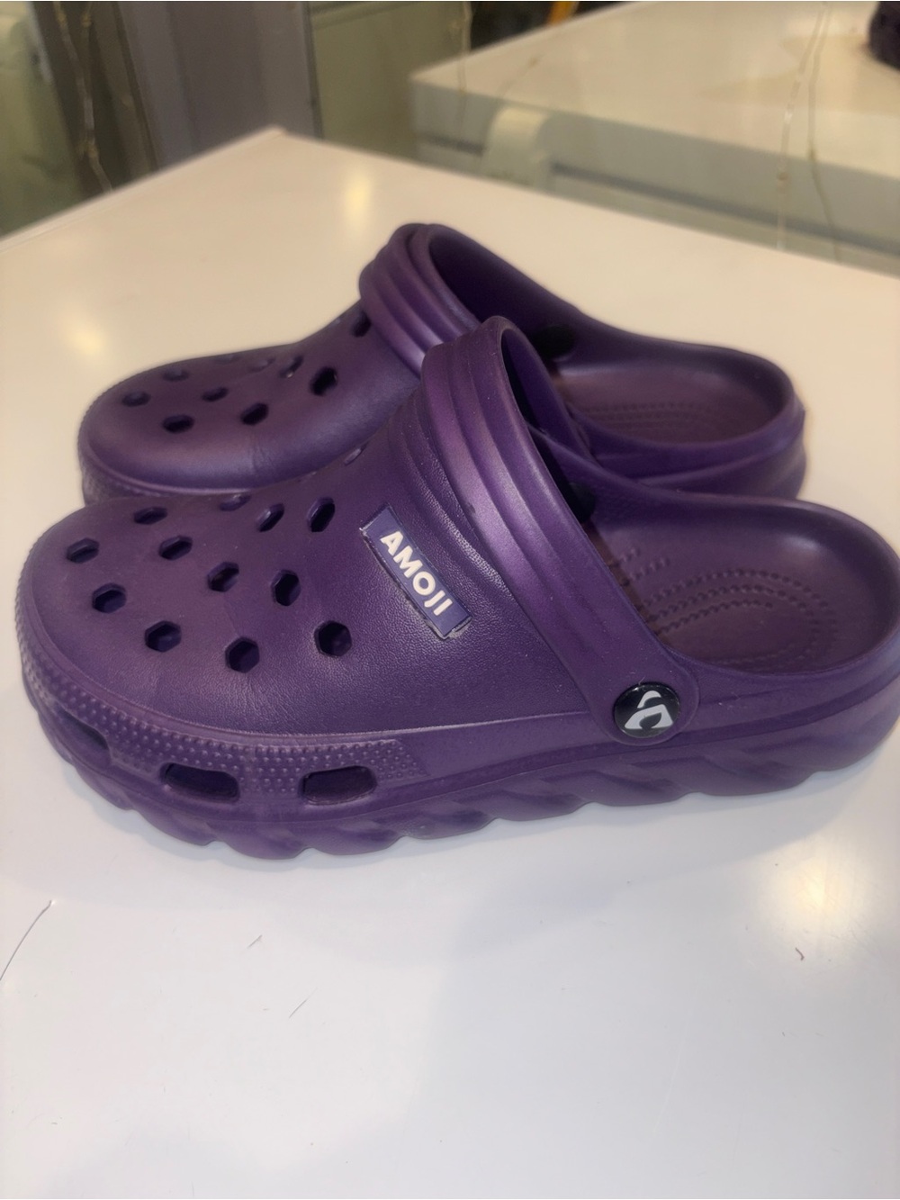 Women's Purple Slip-On Comfort Sandals